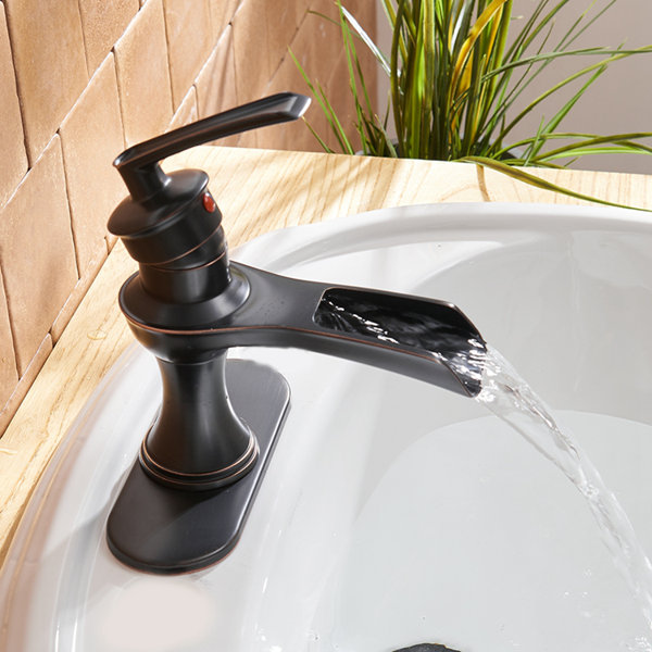 WELLFOR GROUP SingleHandle Bathroom Faucet With Drain Assembly In Oil